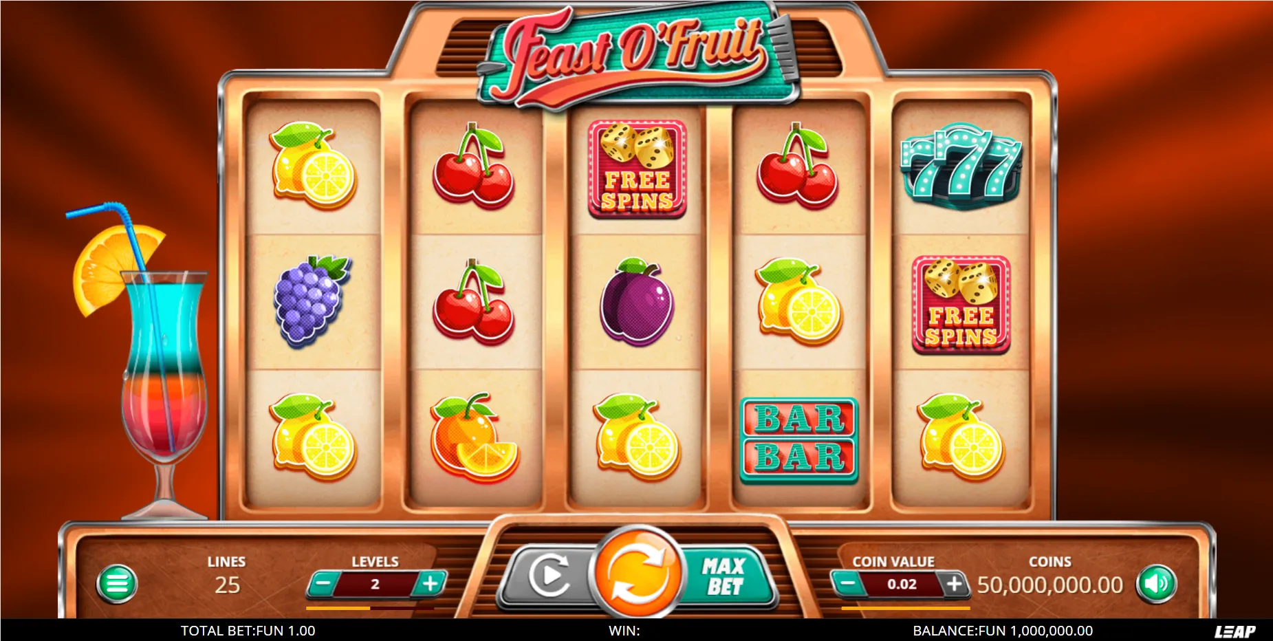 Feast O Fruit Leap Gaming Logo