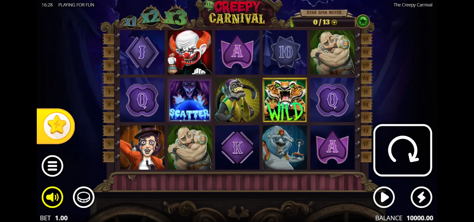 Creepy Carnival Nolimit City Logo
