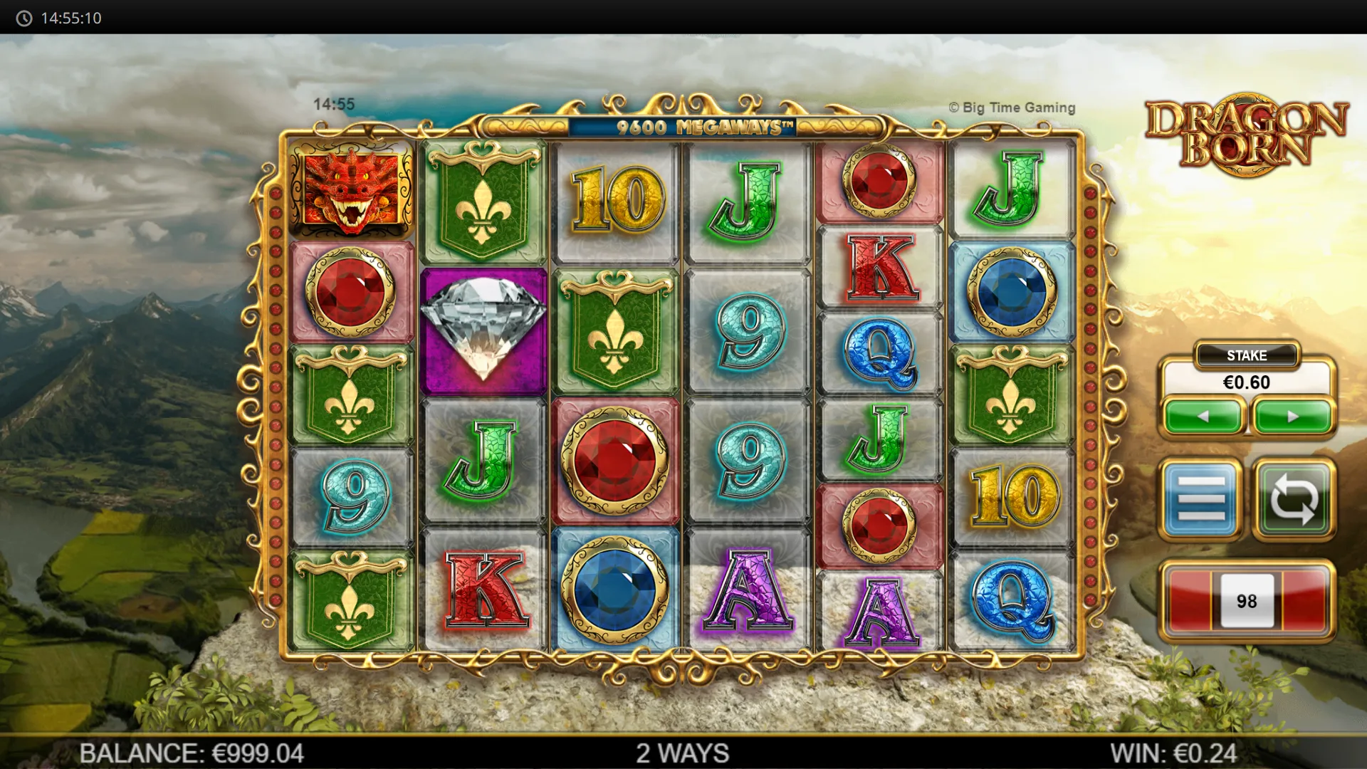 Dragon Born Big Time Gaming Screenshots