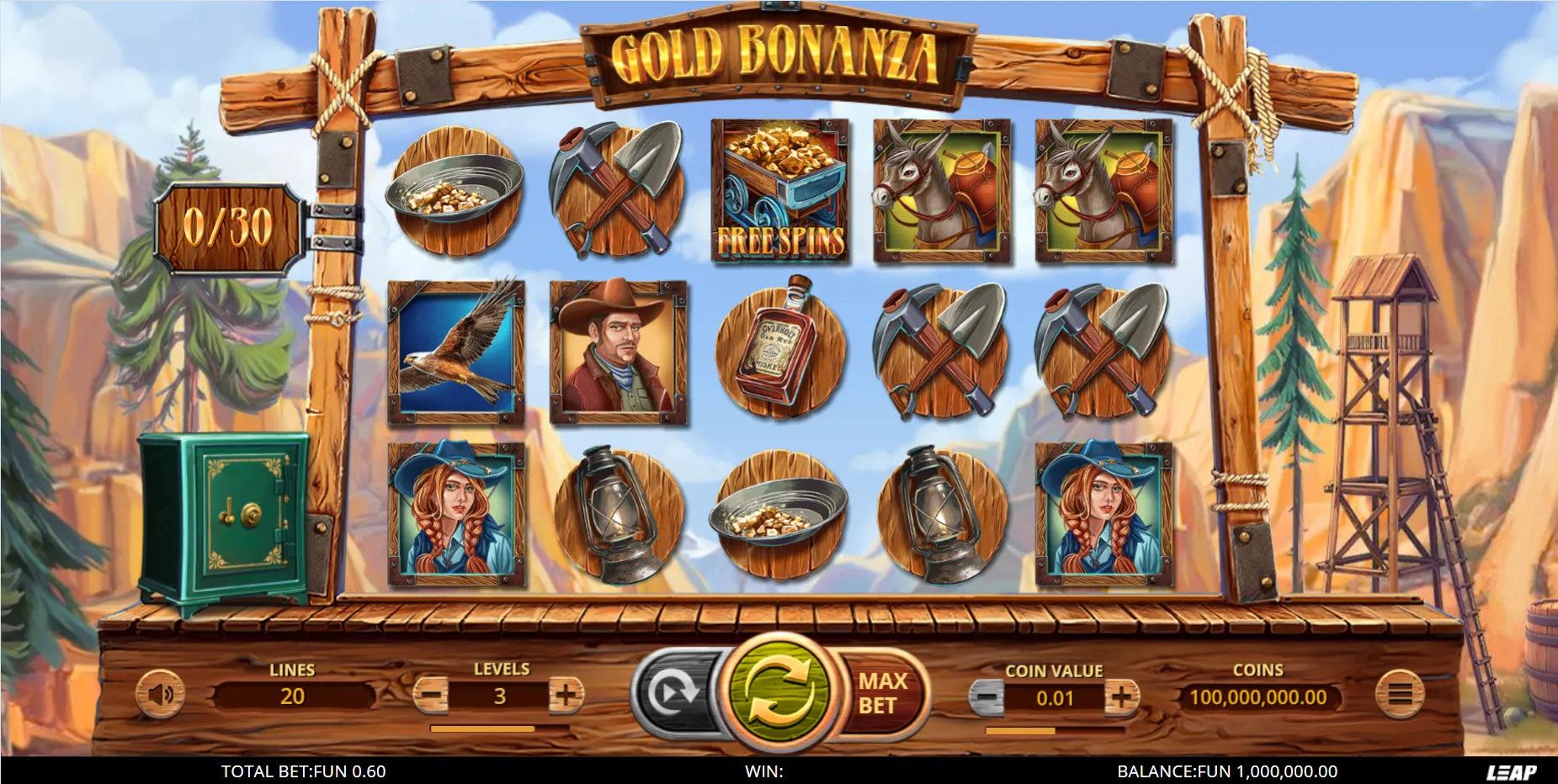Gold Bonanza Leap Gaming Logo