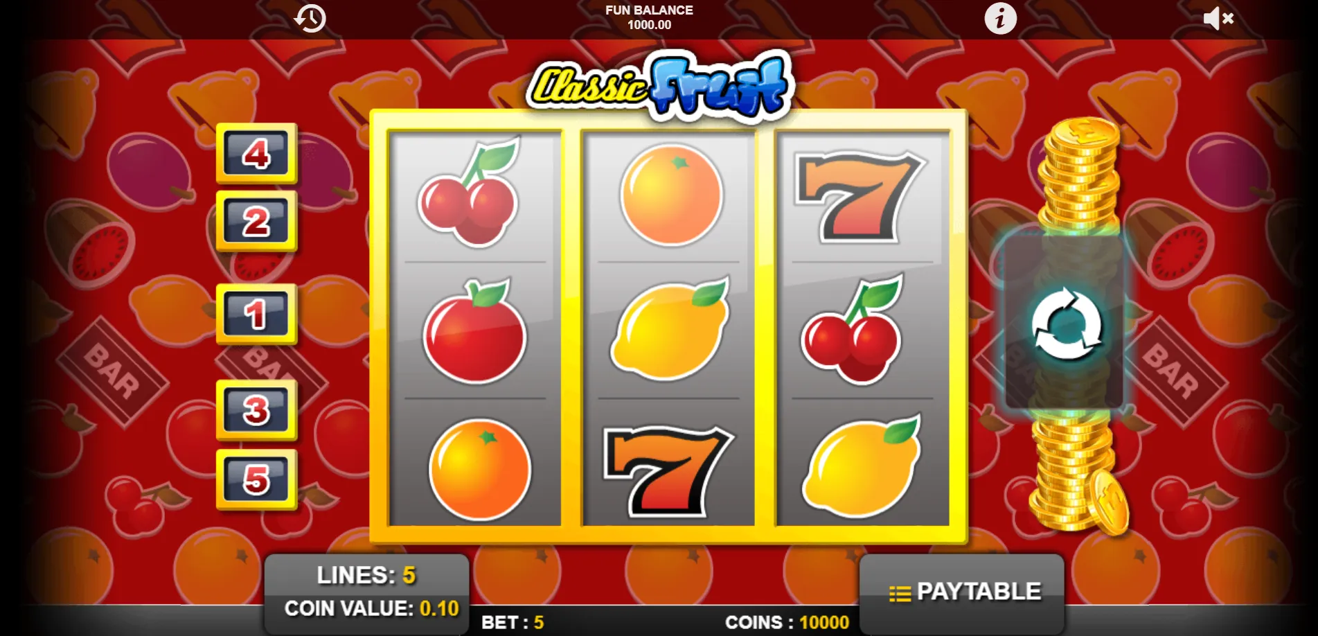 Classic Fruit 1X2Gaming Logo