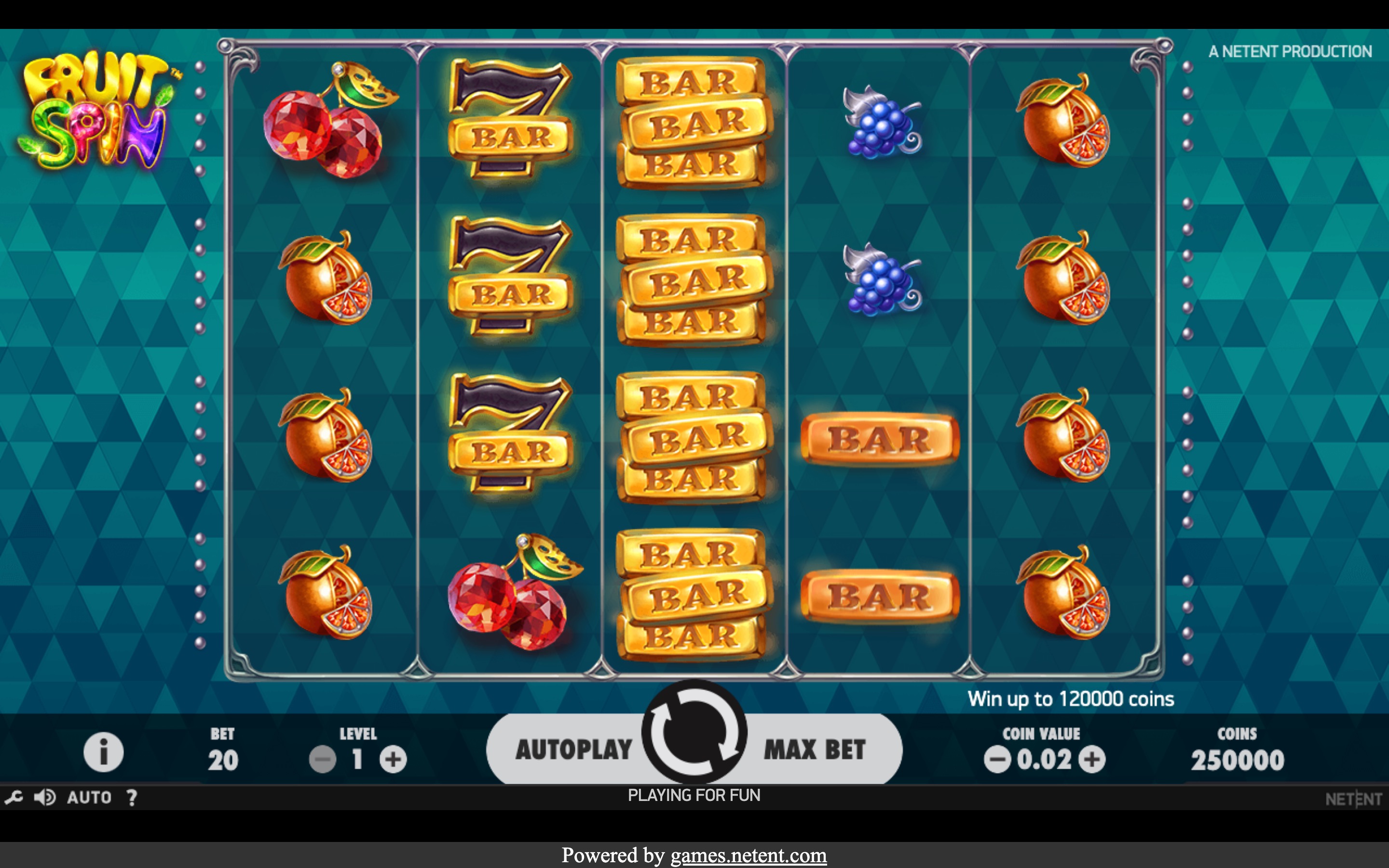 Fruit Spin - NetEnt