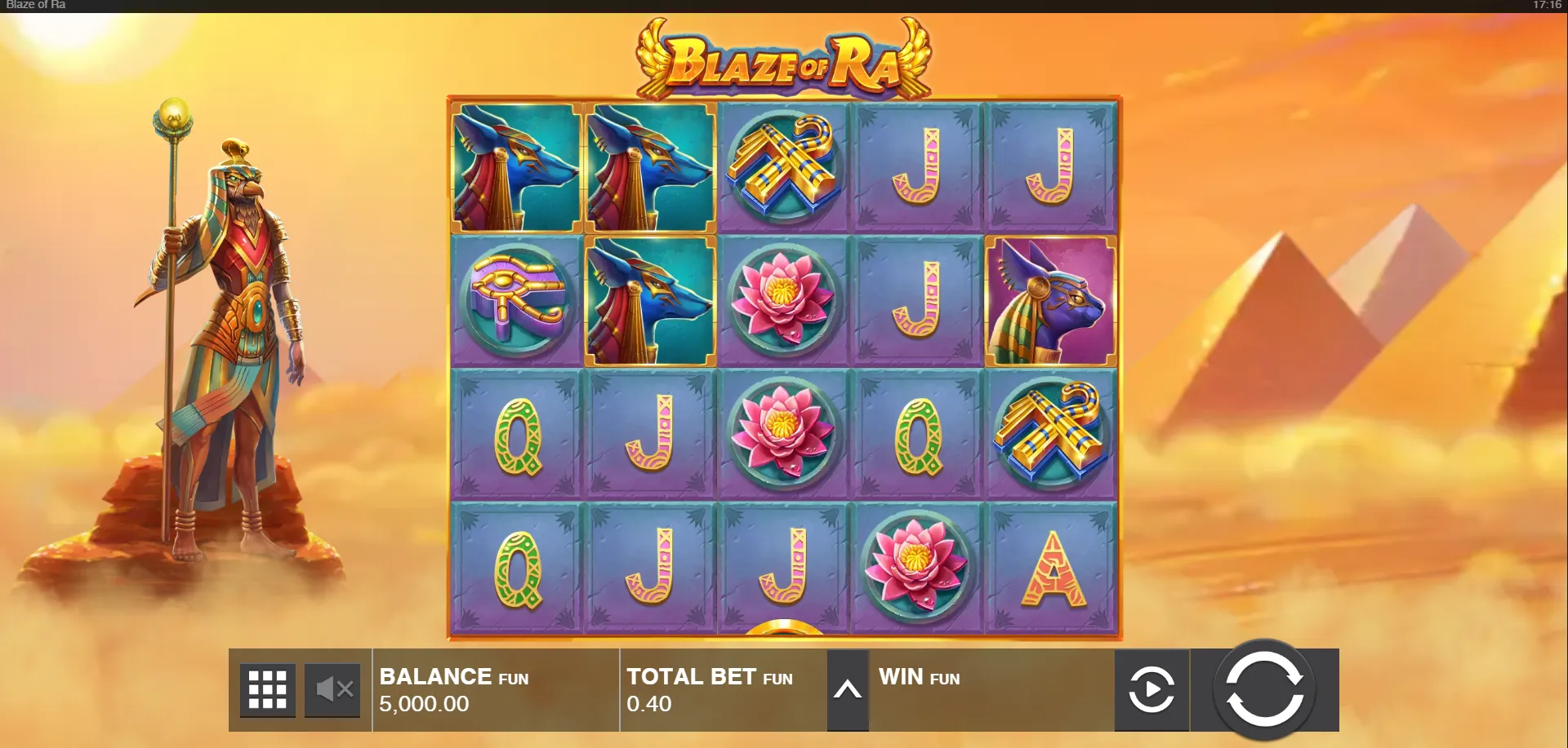 Blaze Of Ra Push Gaming Logo