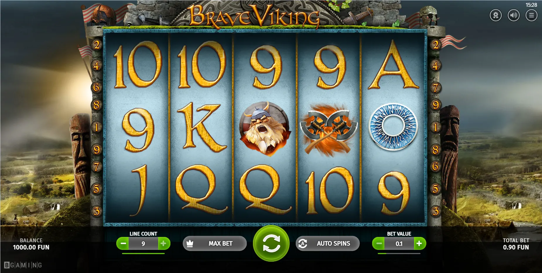 Brave Viking Bgaming Logo