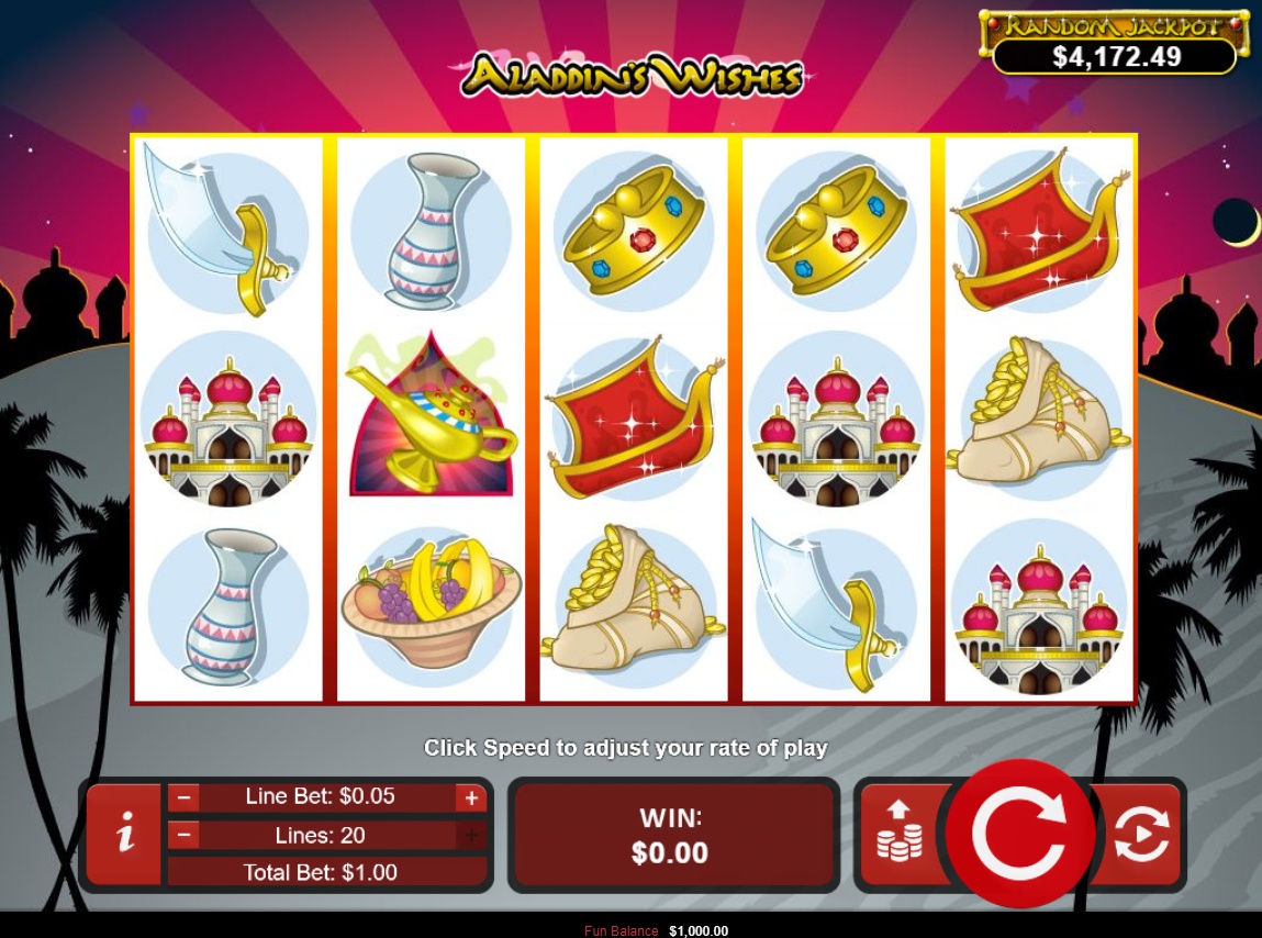 Aladdin's wishes - Realtime Gaming RTG