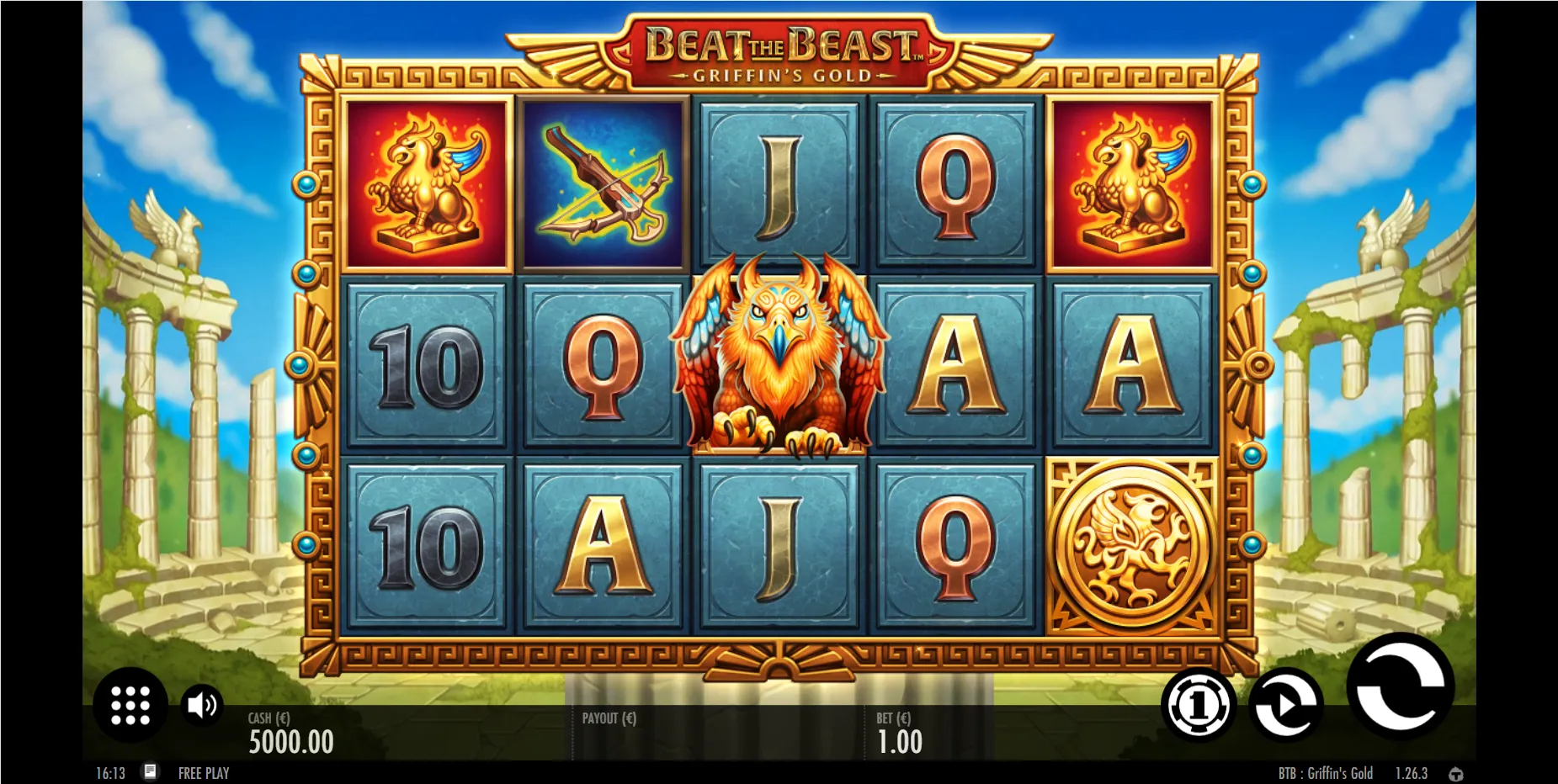 Beat The Beast Griffins Gold Thunderkick Logo