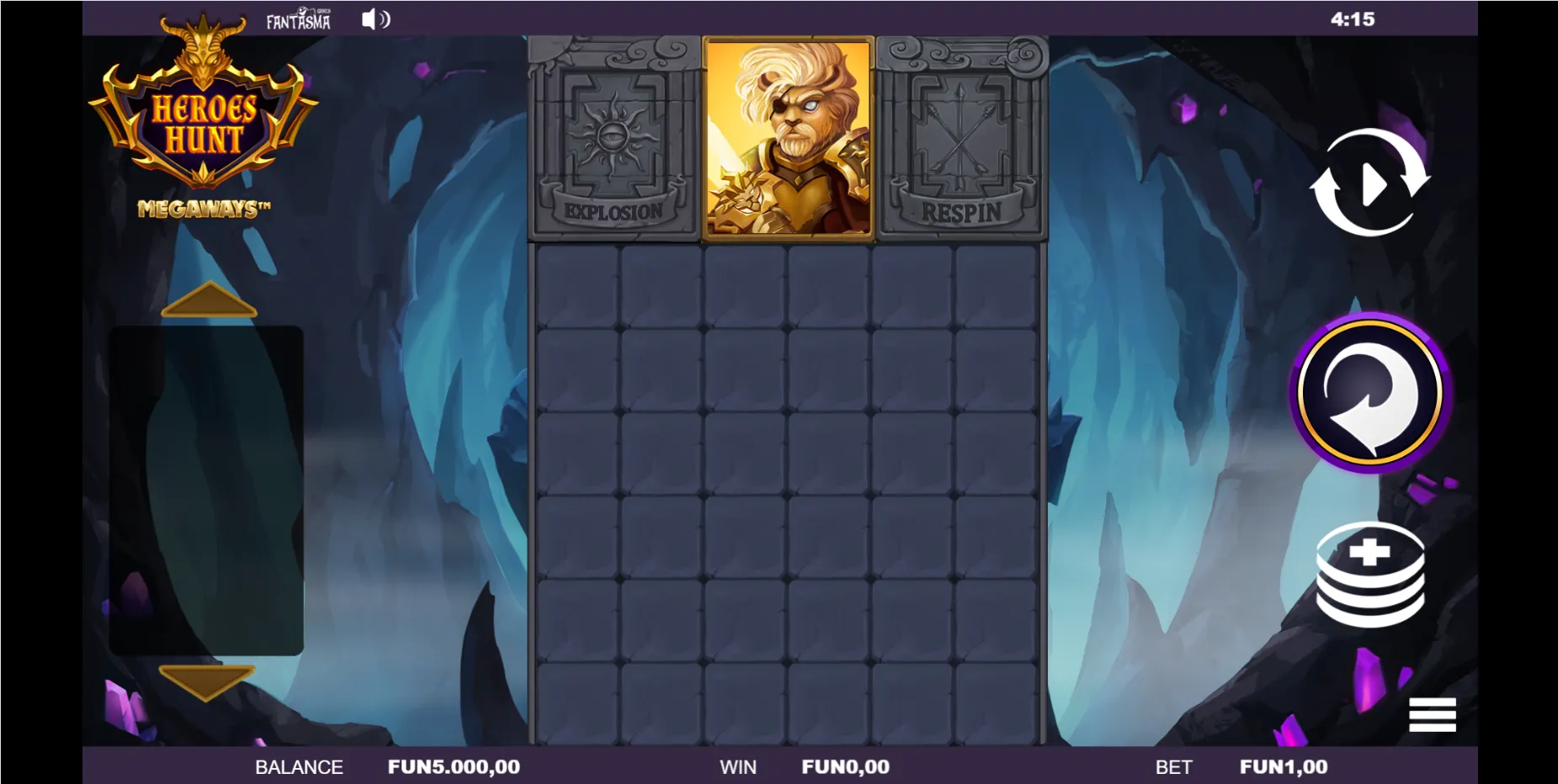 Heroes Hunt Megaways Fantasma Games Logo