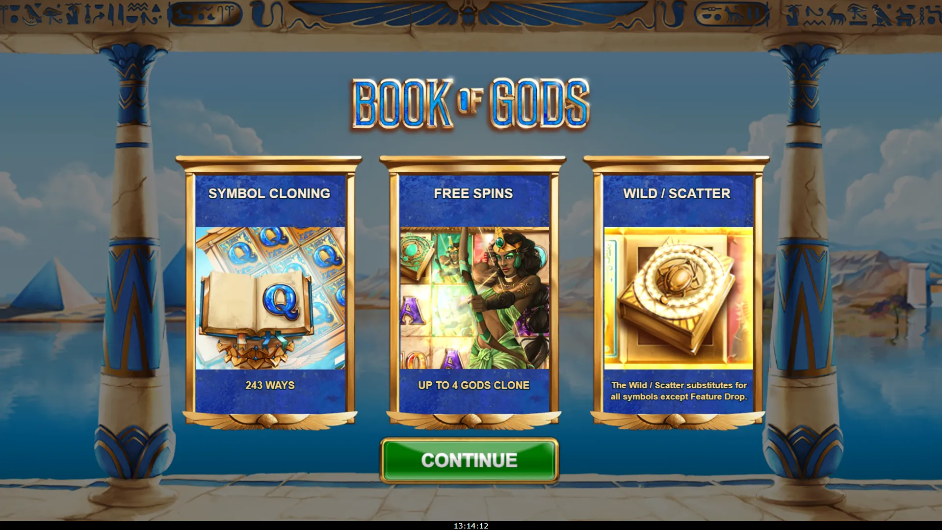Book Of Gods Big Time Gaming Logo