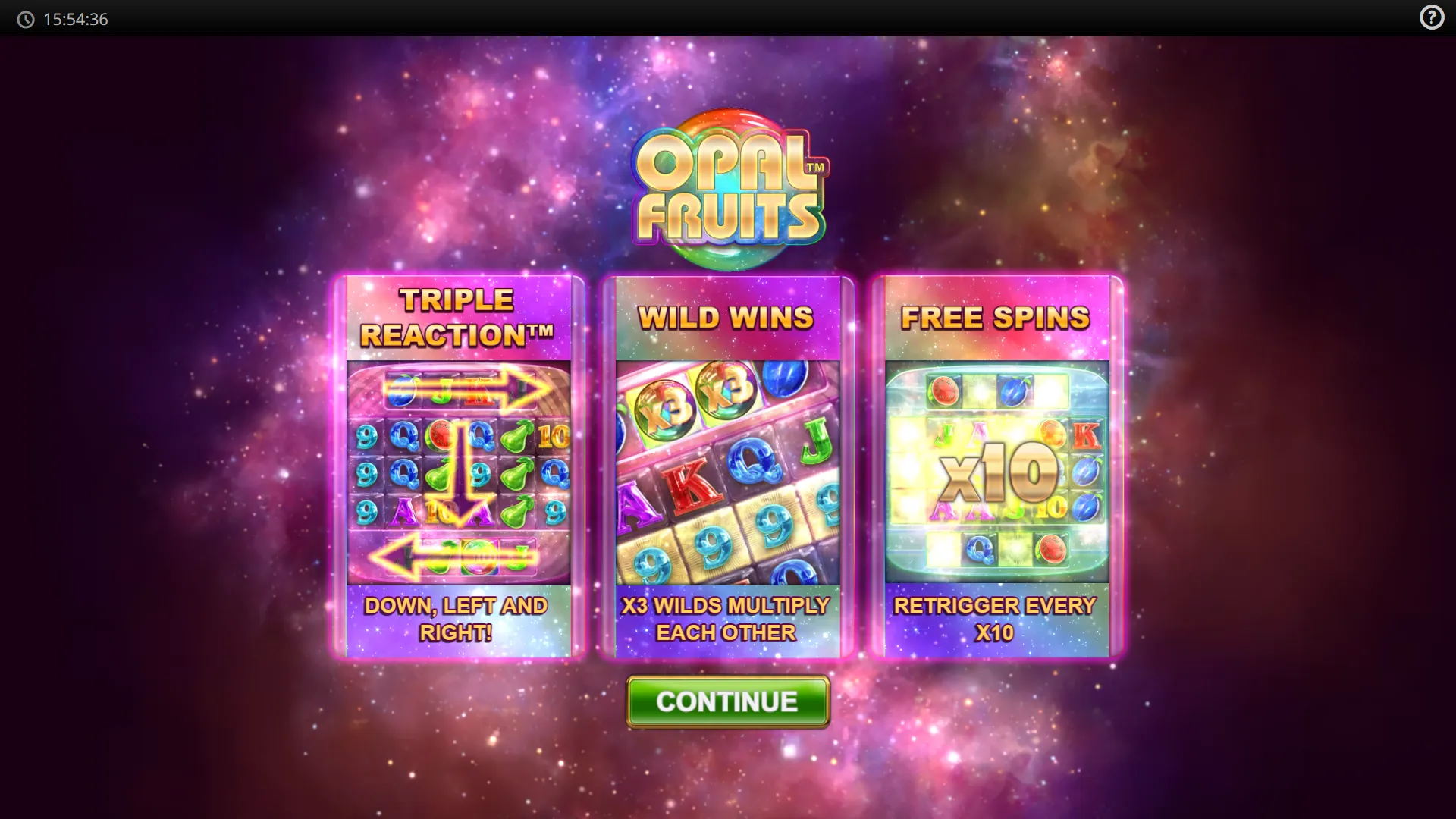 Opal Fruits Big Time Gaming Logo
