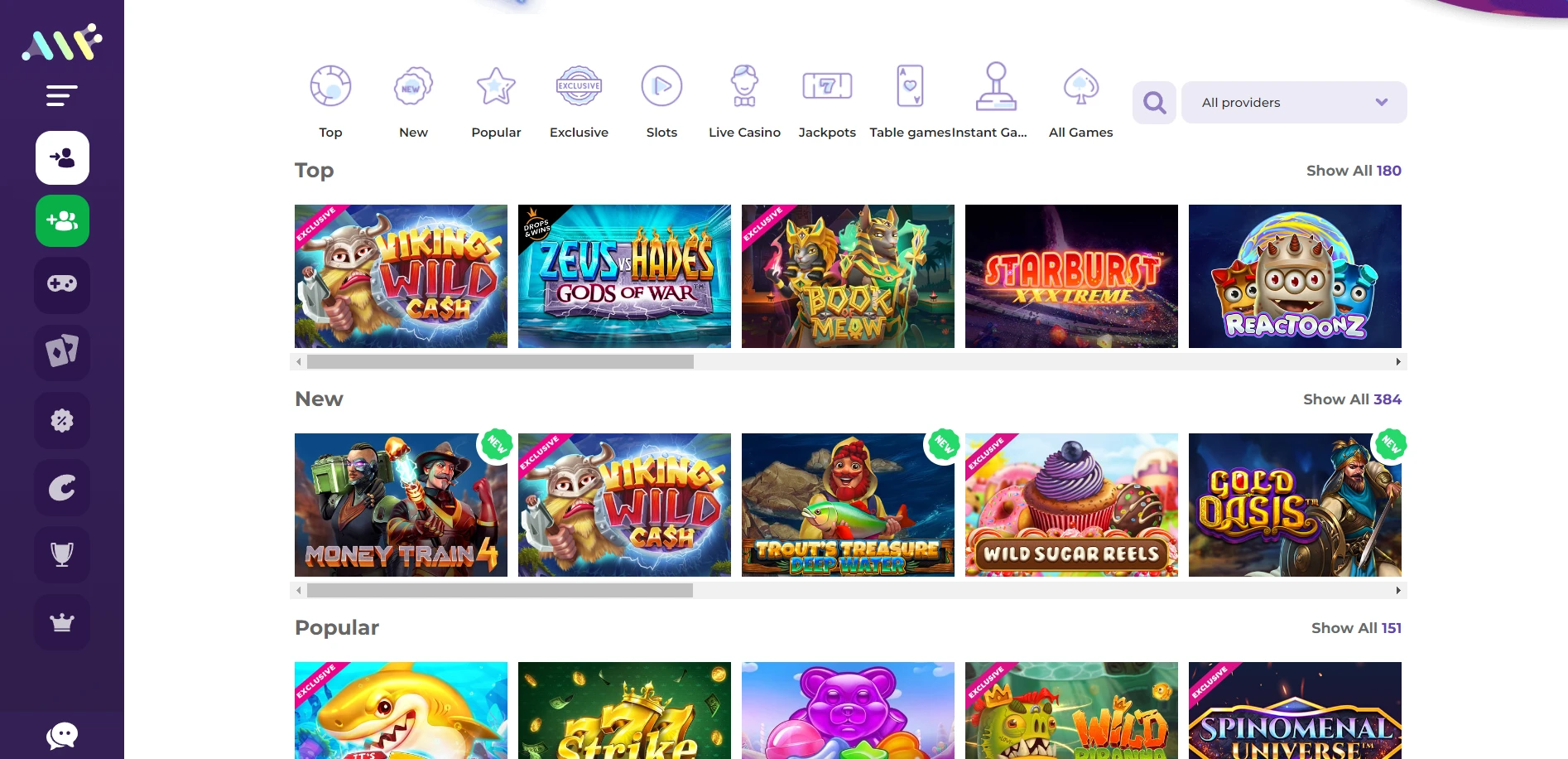 Alf Casino Screenshot