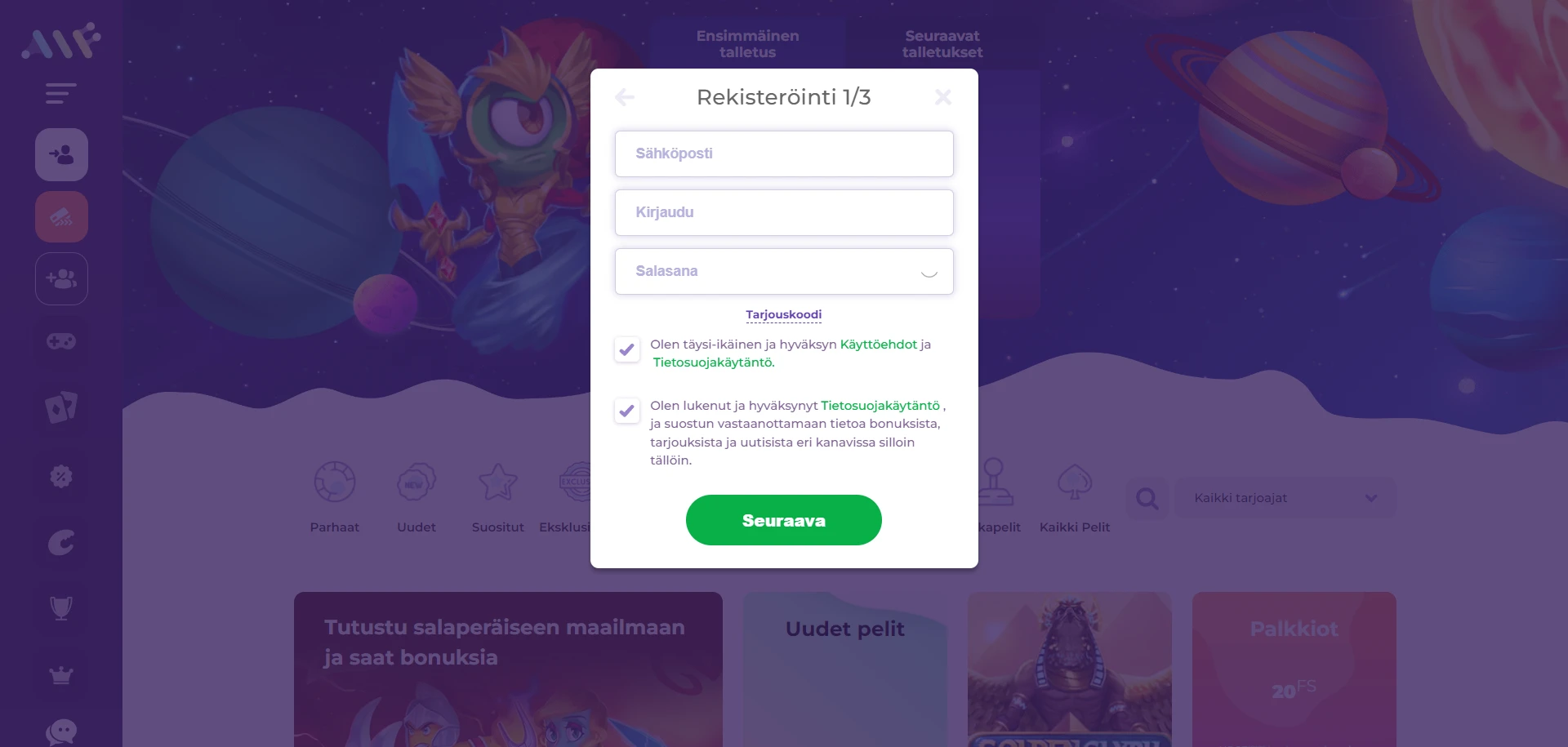 Alf Casino Screenshot