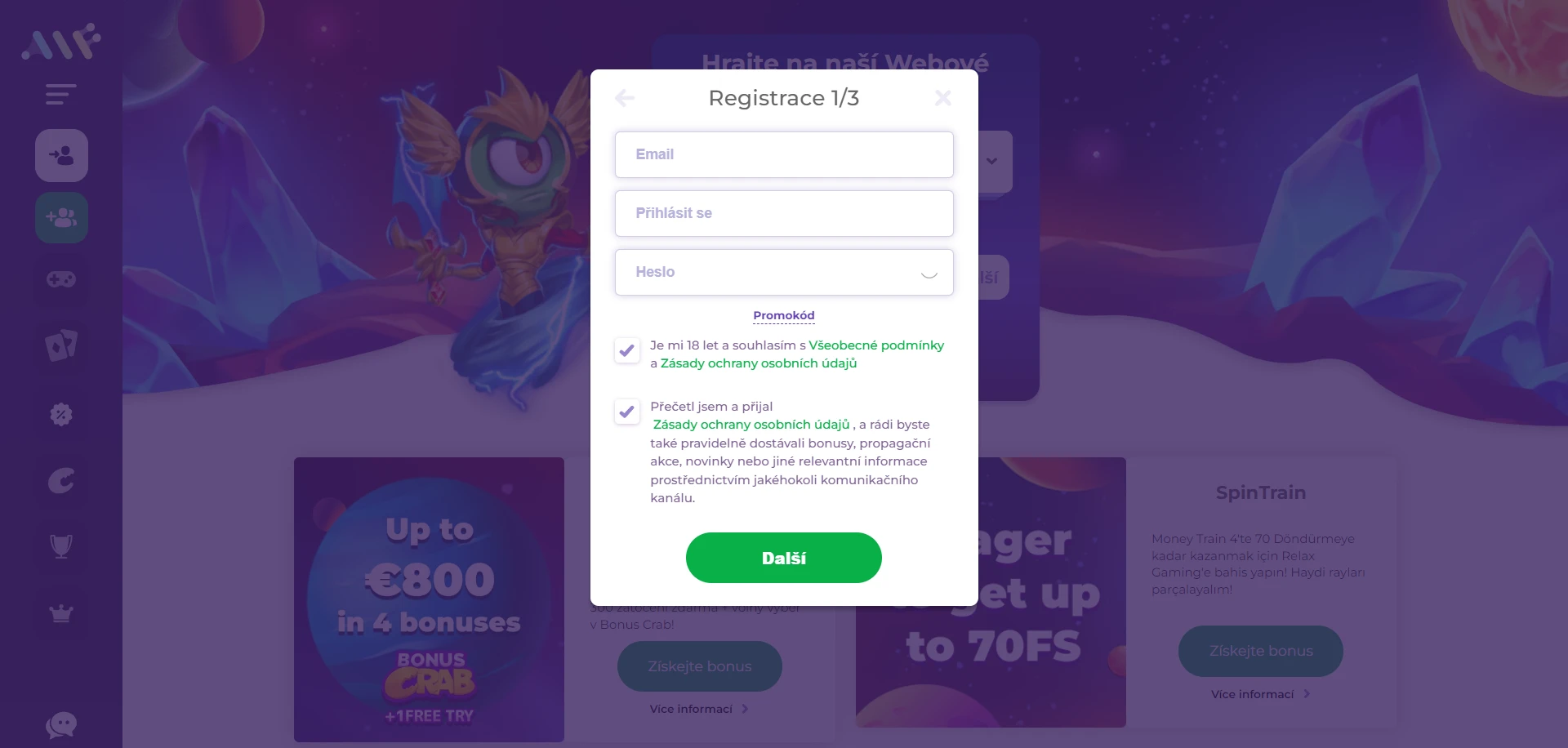Alf Casino Screenshot