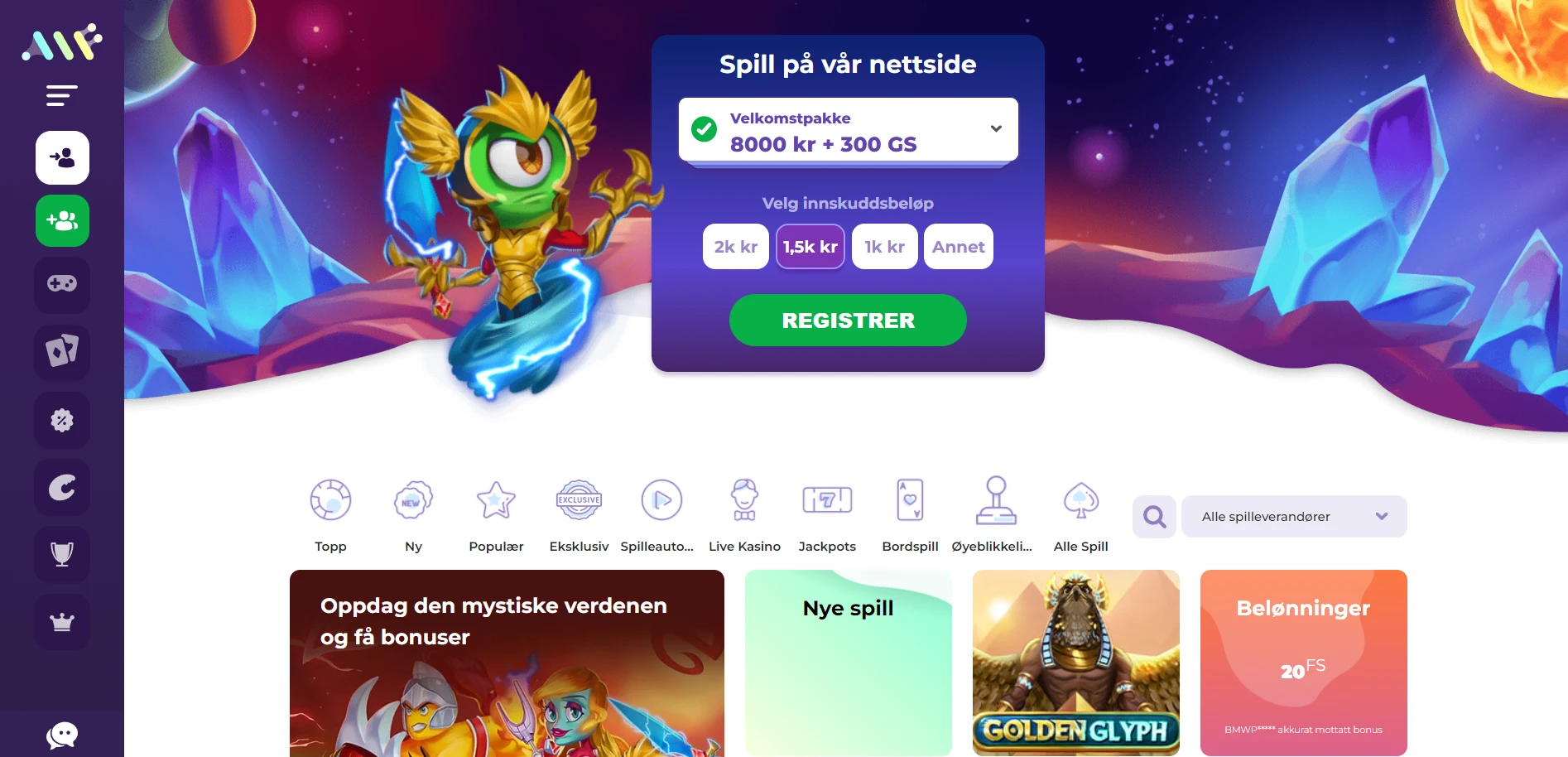 Alf Casino Screenshot