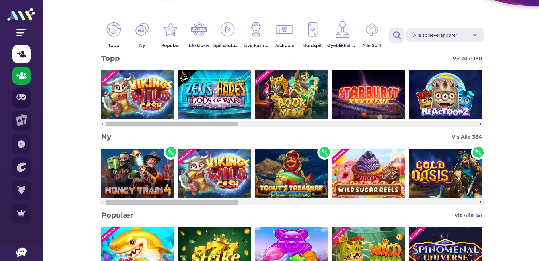Alf Casino Screenshot