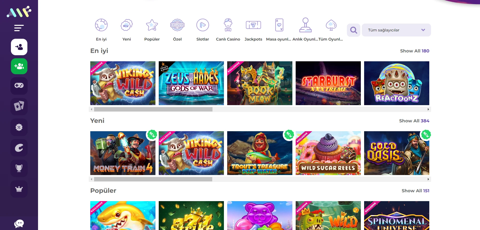 Alf Casino Screenshot