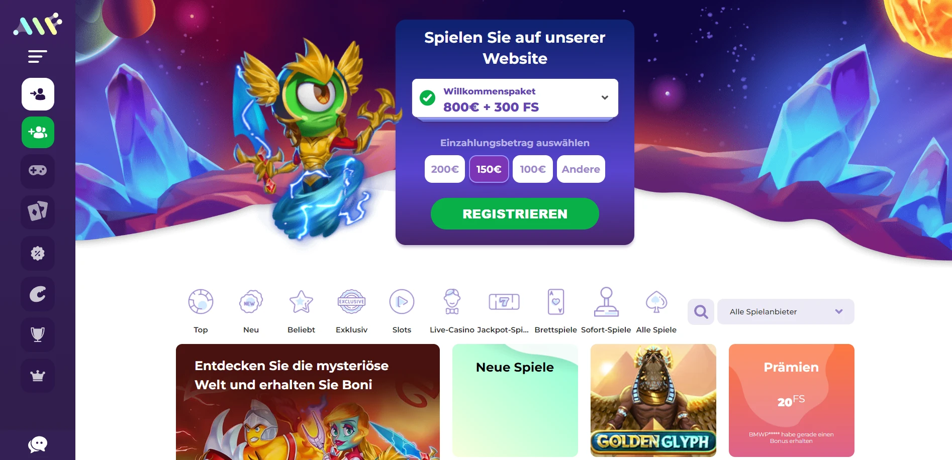Alf Casino Screenshot