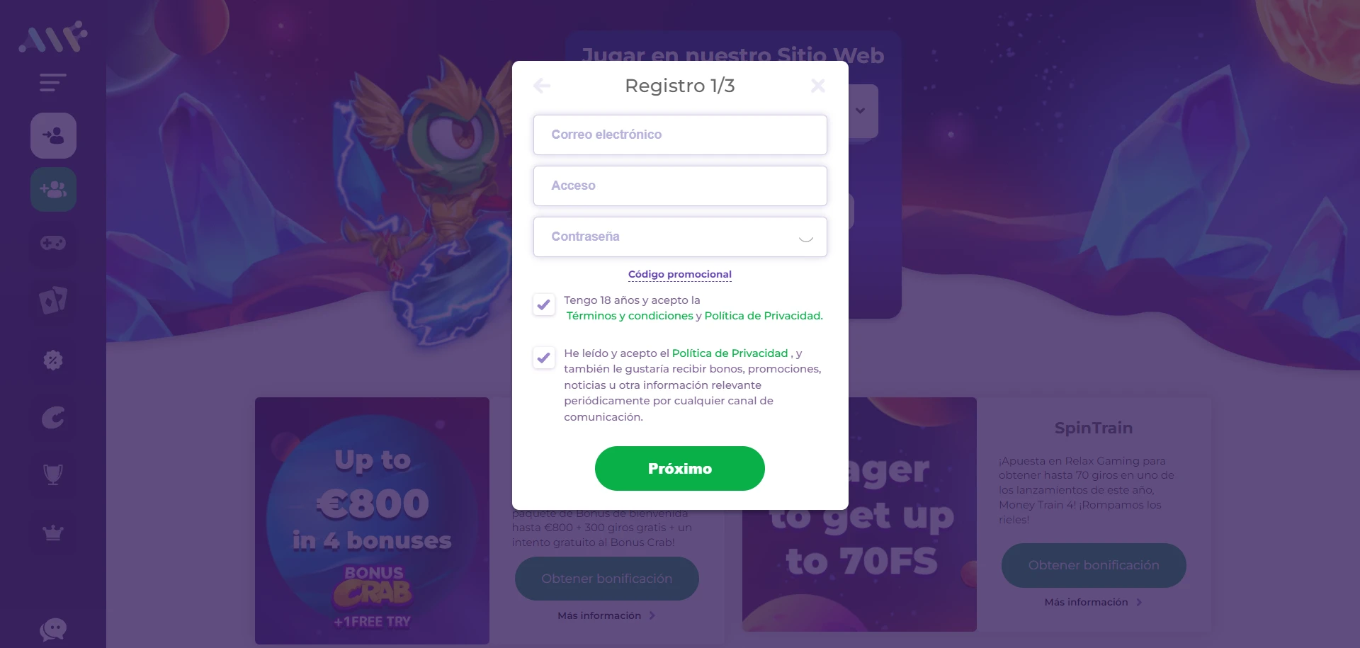 Alf Casino Screenshot