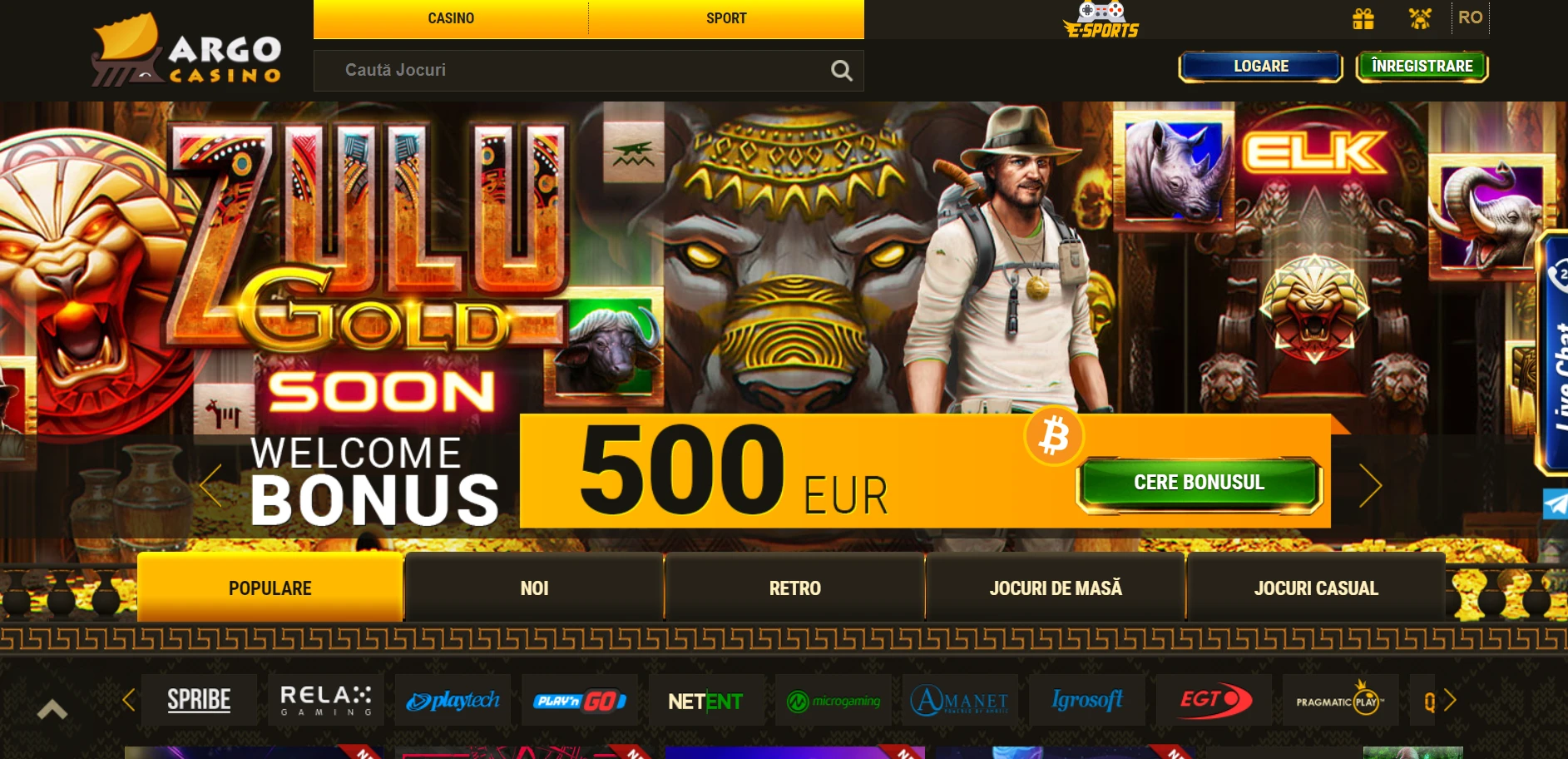 Argo Casino Screenshot