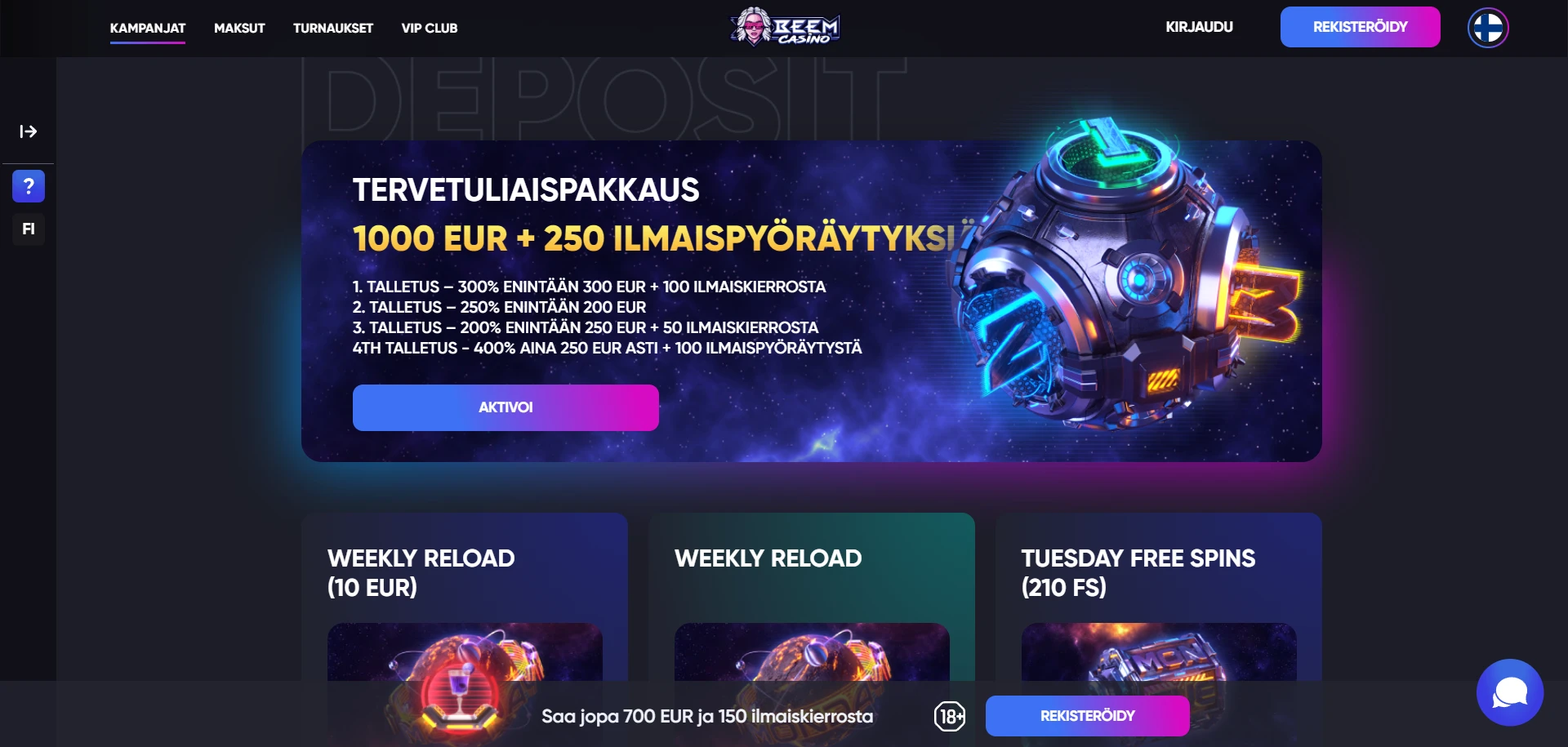Beem Casino Screenshot