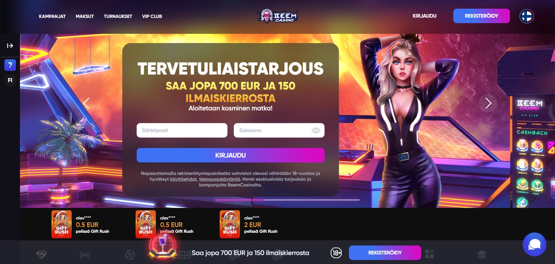Beem Casino Screenshot