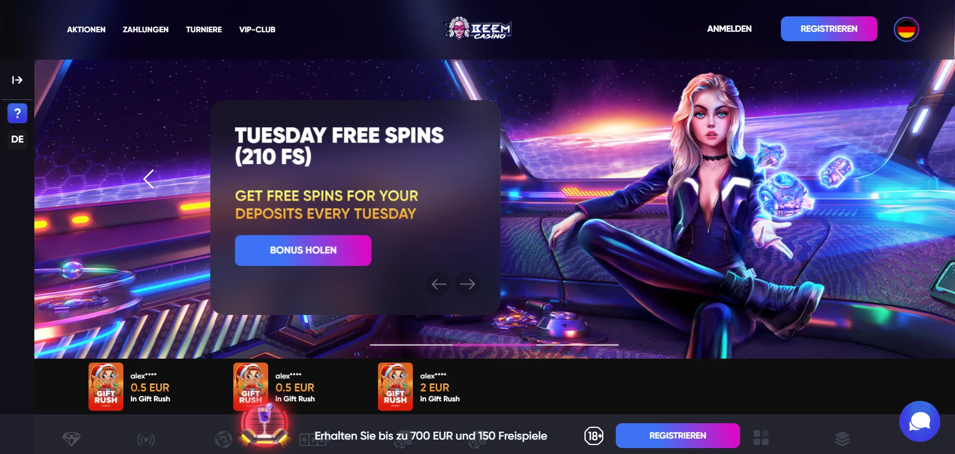 Beem Casino Screenshot