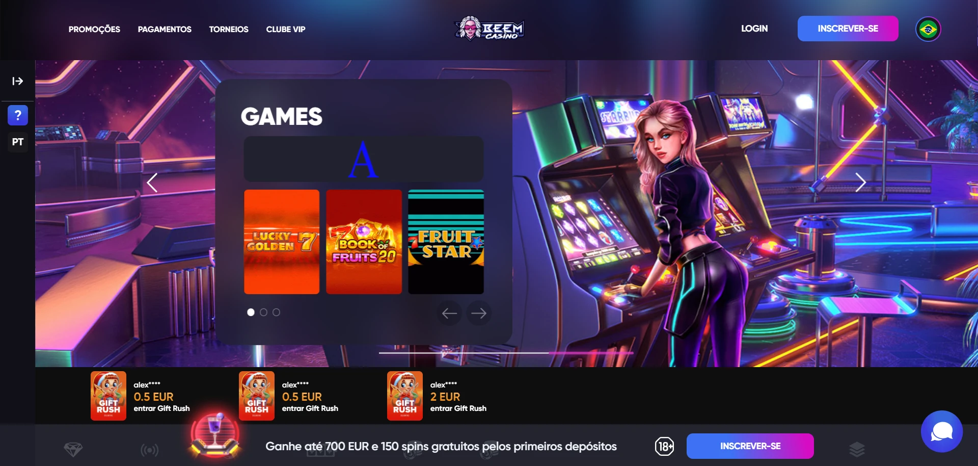 Beem Casino Screenshot