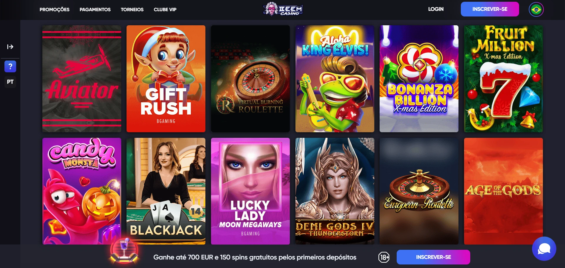 Beem Casino Screenshot
