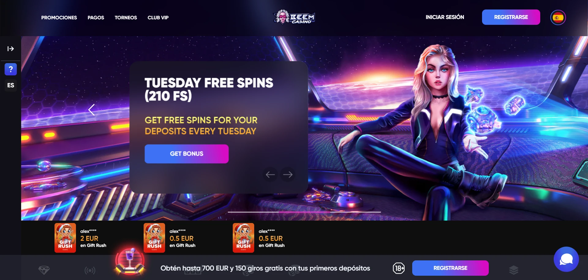 Beem Casino Screenshot