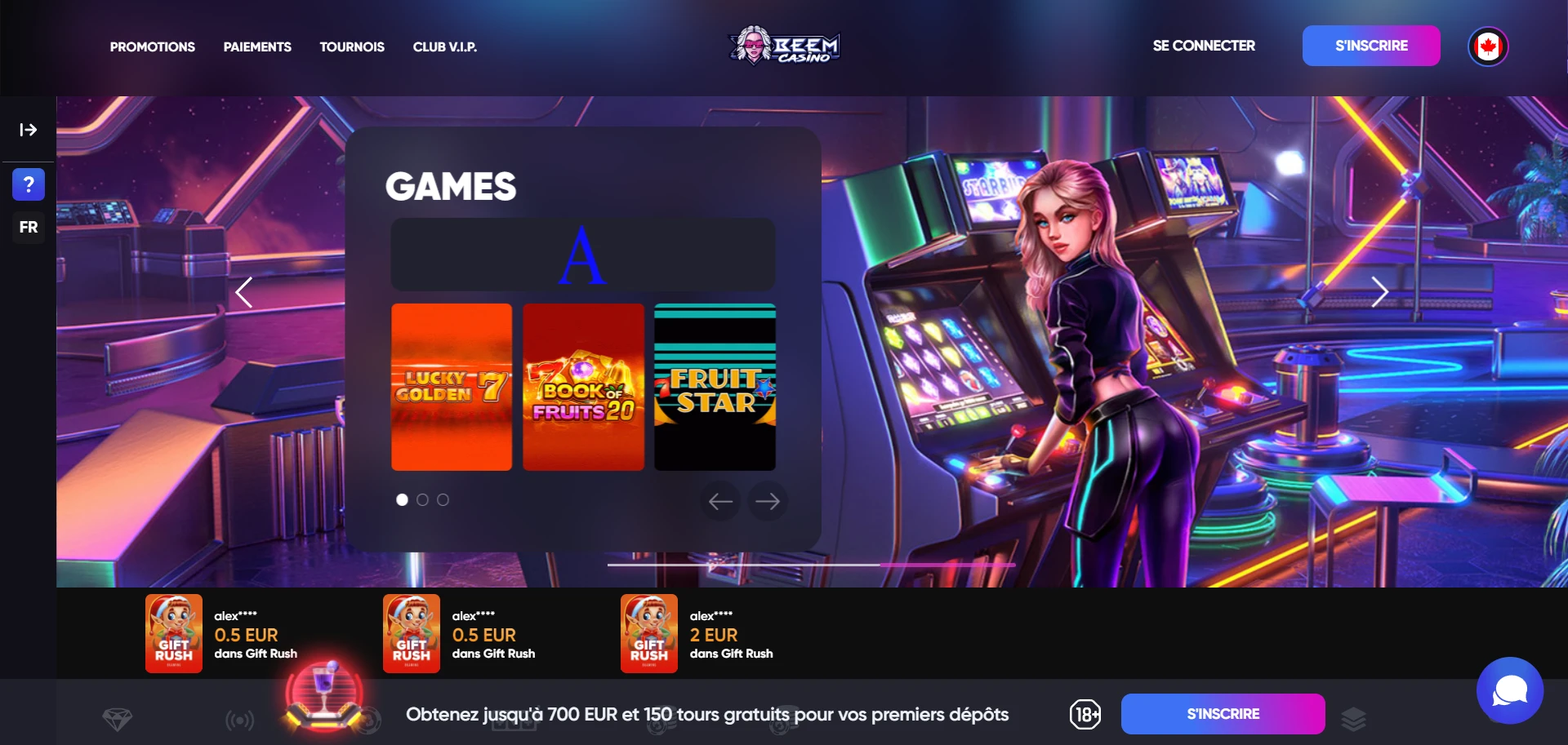 Beem Casino Screenshot