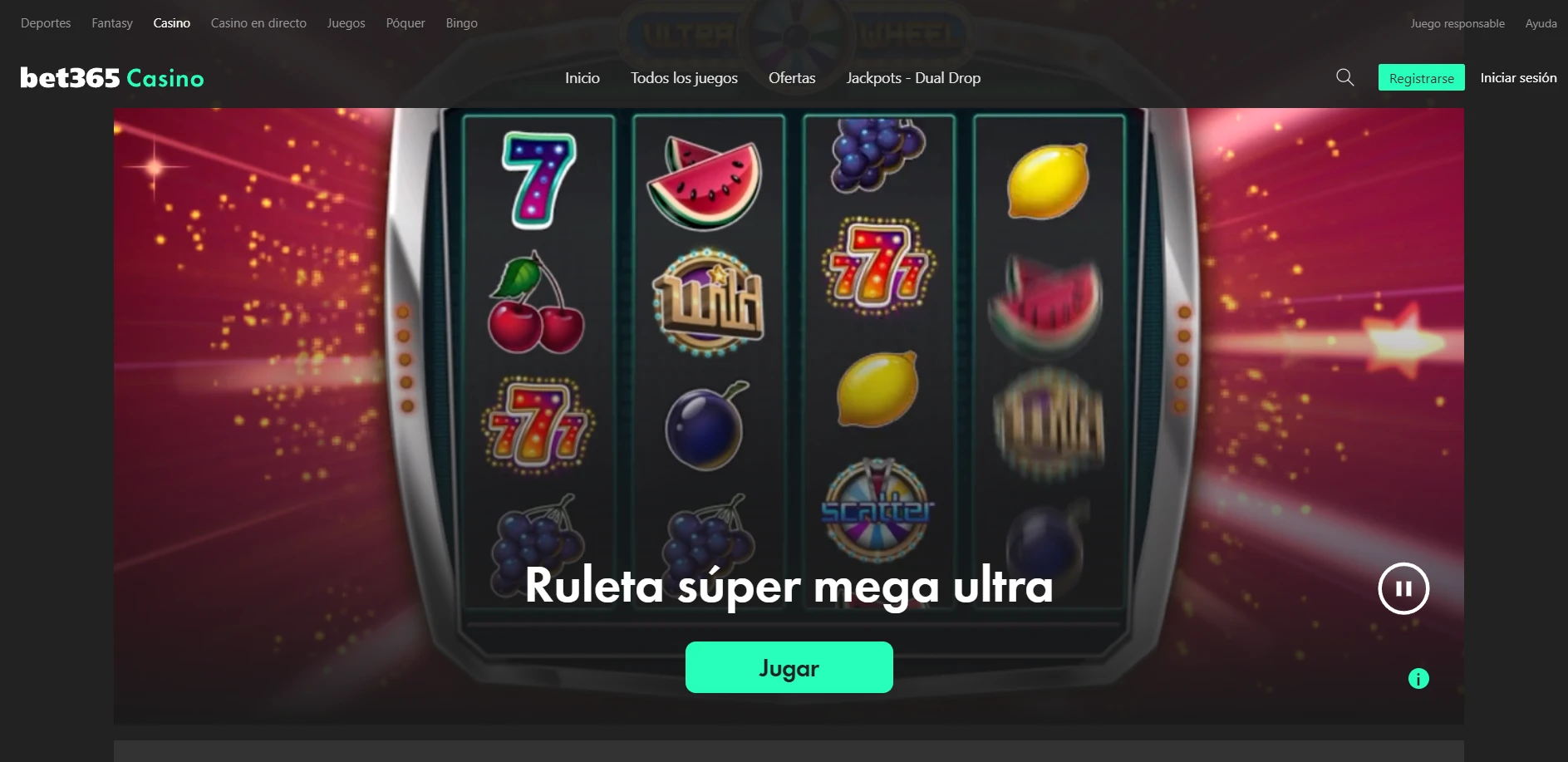 Bet365 Casino Screenshot