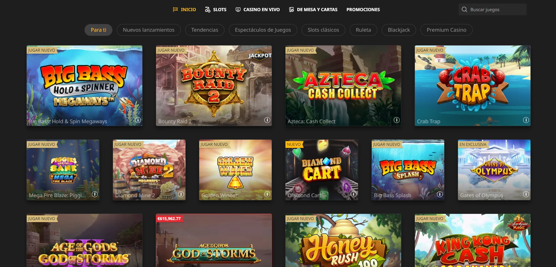 Betfair Casino Screenshot