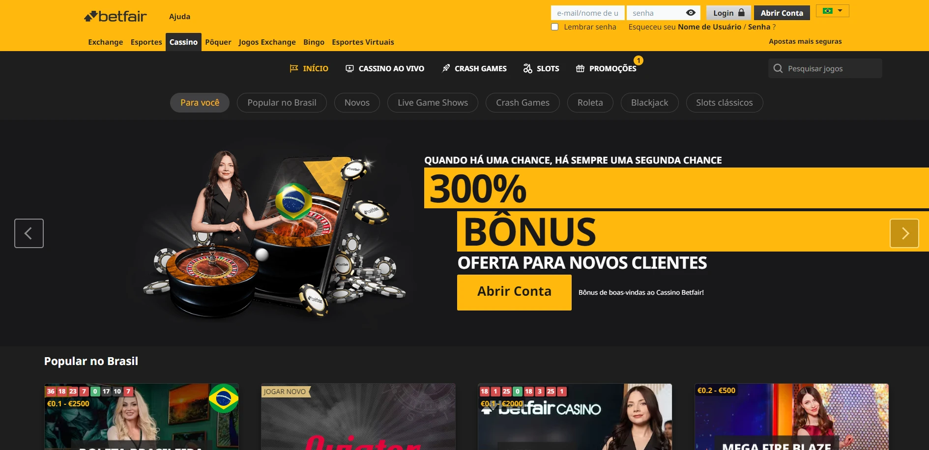 Betfair Casino Screenshot
