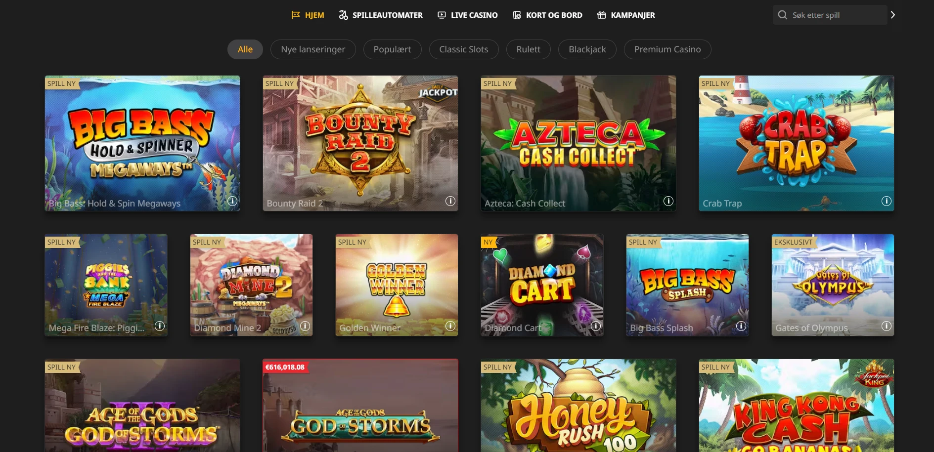 Betfair Casino Screenshot