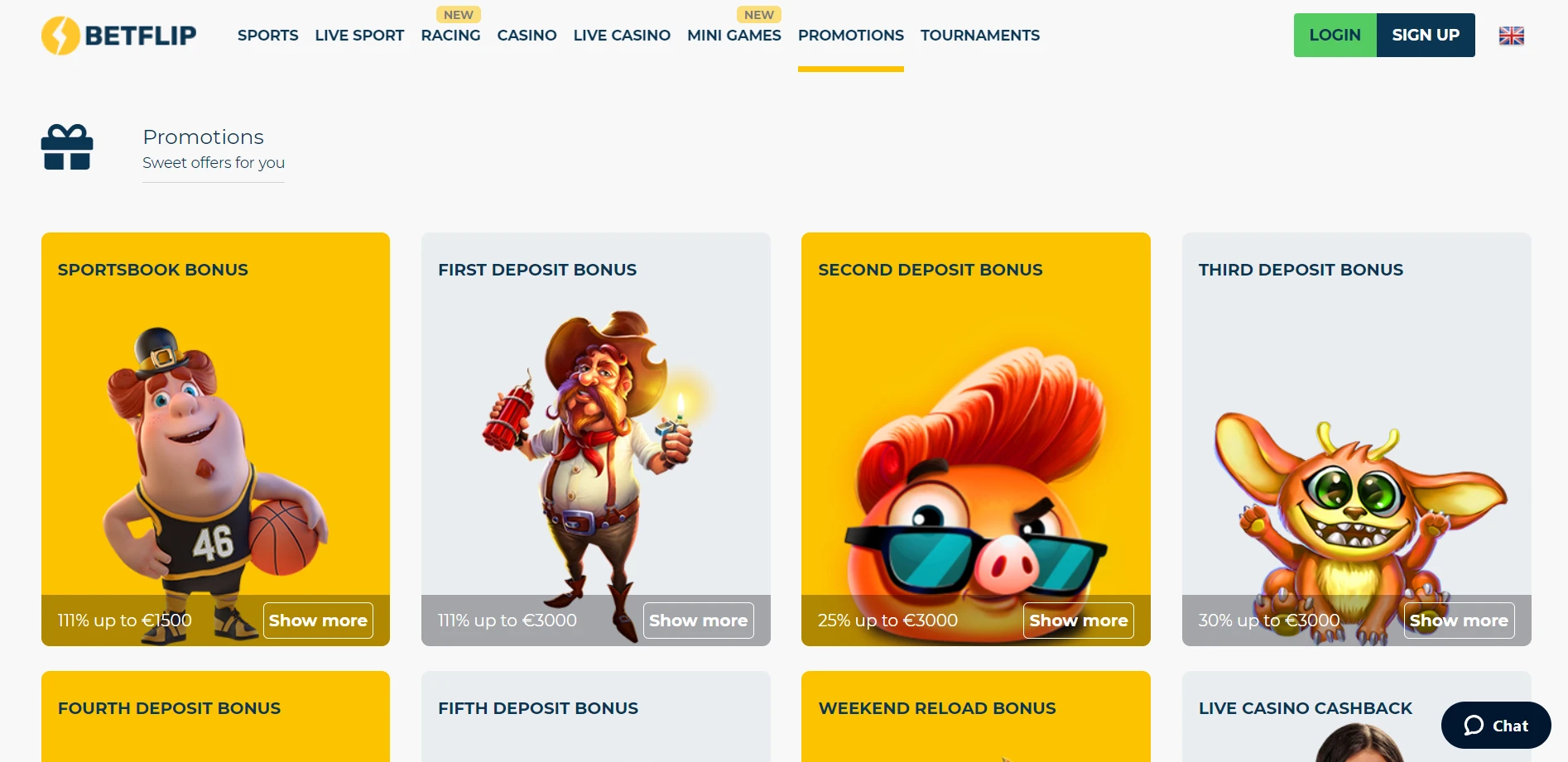 Betflip Casino Screenshot