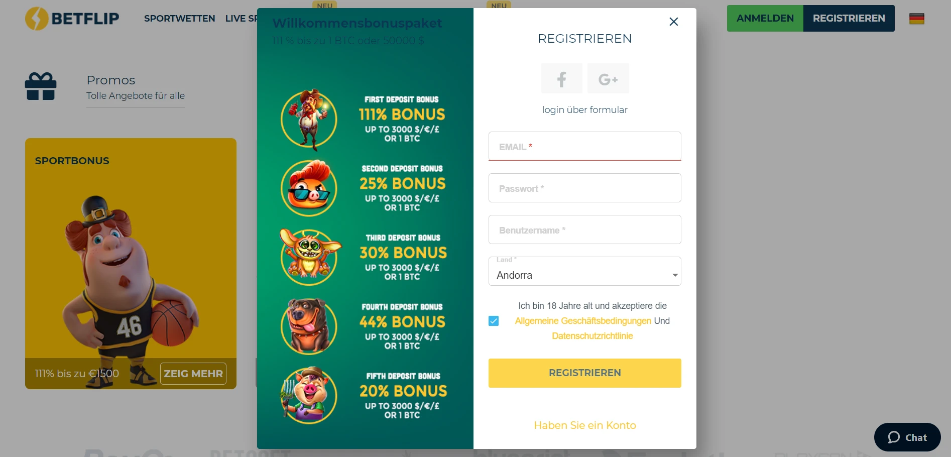 Betflip Casino Screenshot