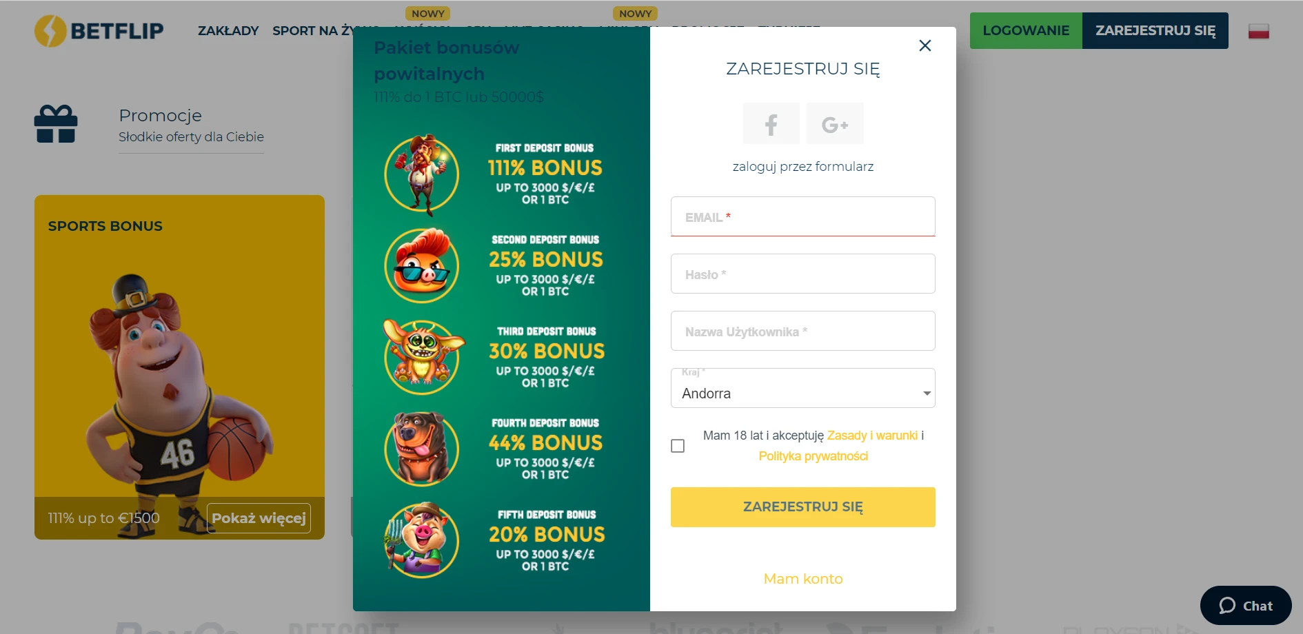 Betflip Casino Screenshot