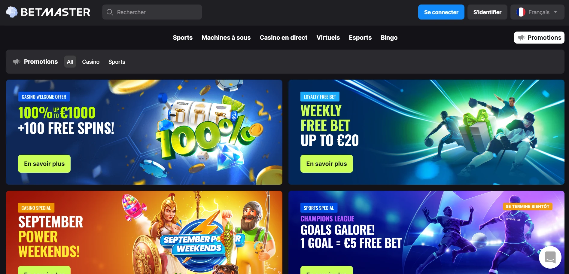 Betmaster Casino Screenshot