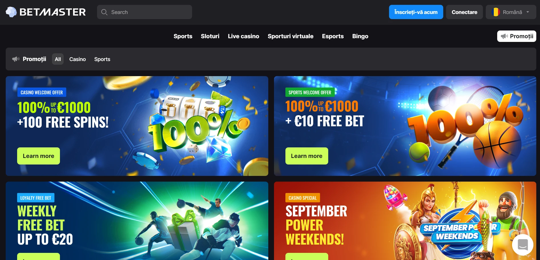 Betmaster Casino Screenshot