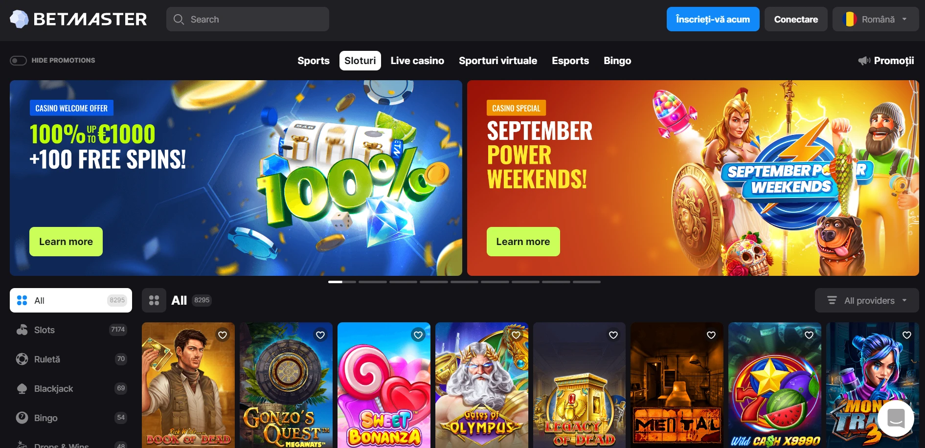 Betmaster Casino Screenshot
