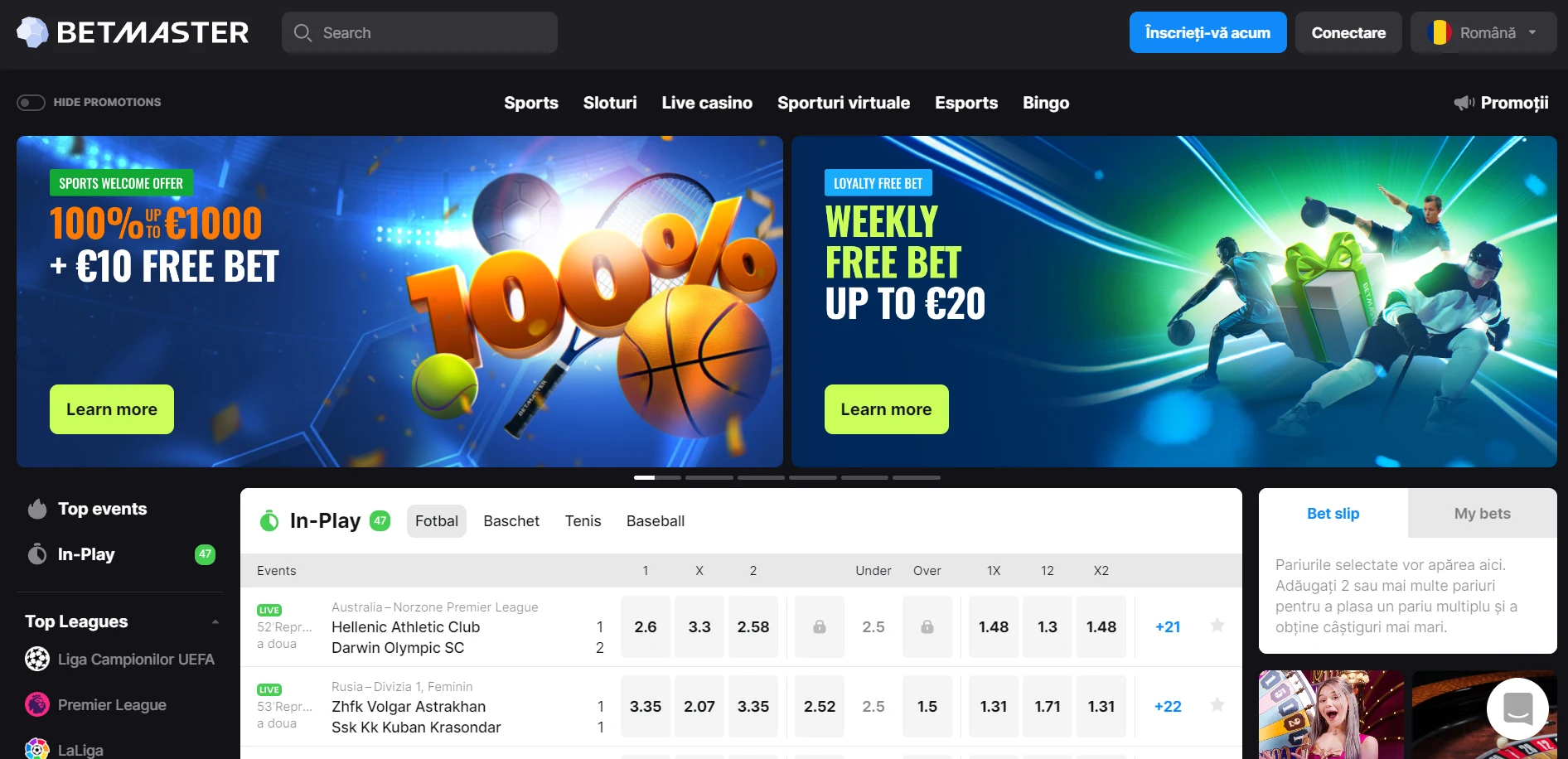 Betmaster Casino Screenshot