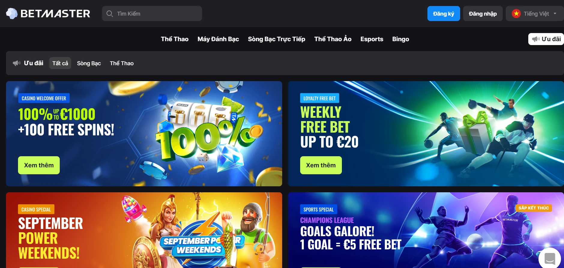 Betmaster Casino Screenshot