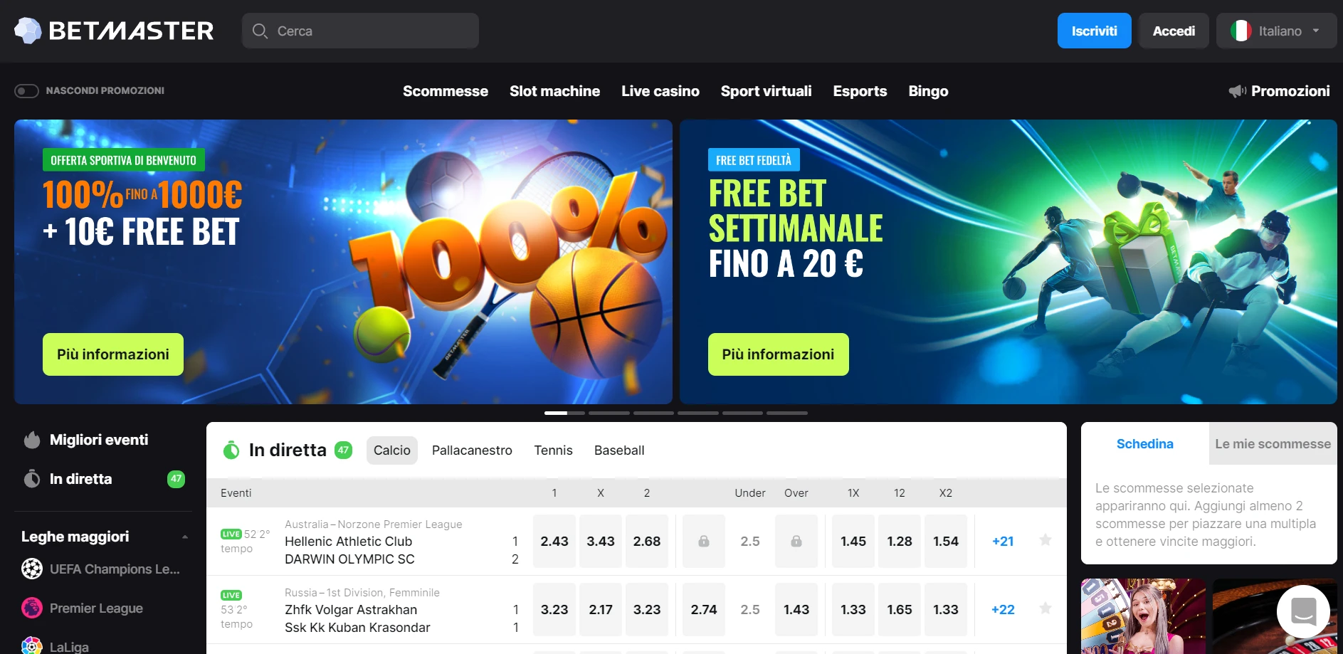 Betmaster Casino Screenshot
