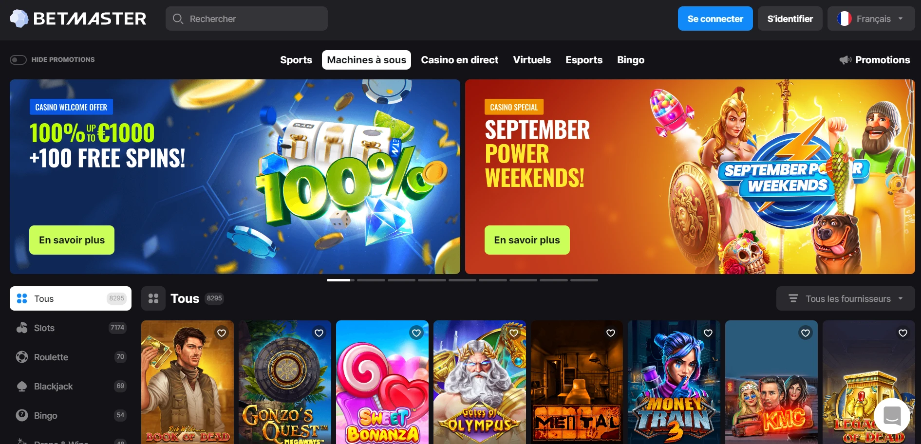 Betmaster Casino Screenshot