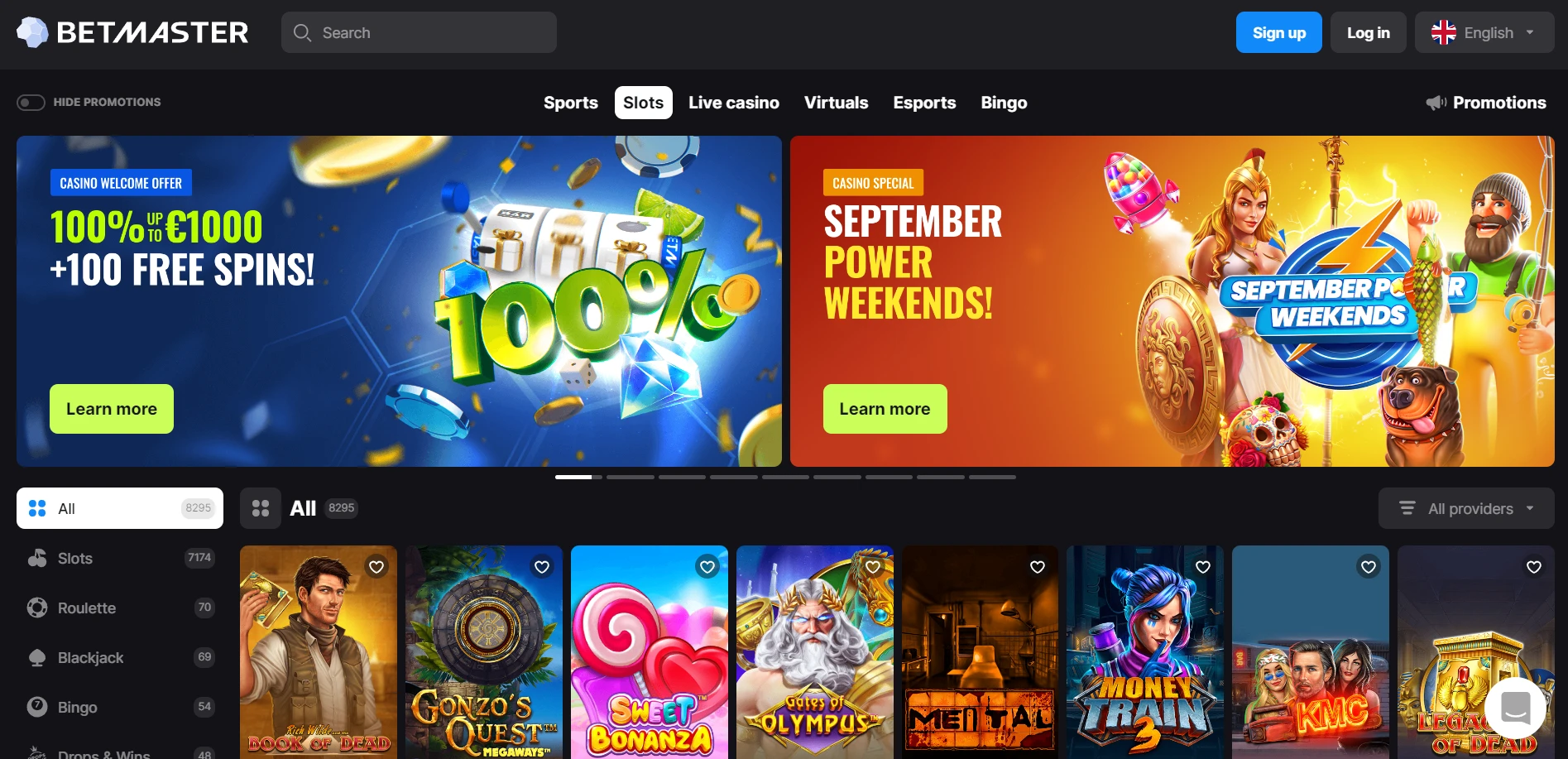 Betmaster Casino Screenshot