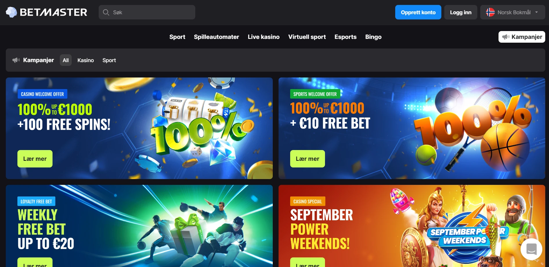 Betmaster Casino Screenshot