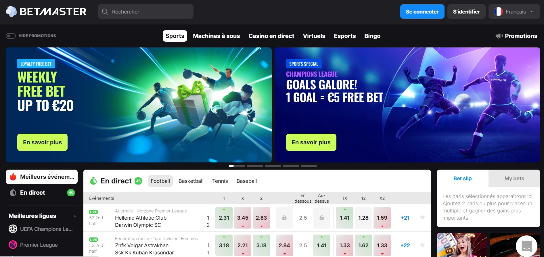 Betmaster Casino Screenshot