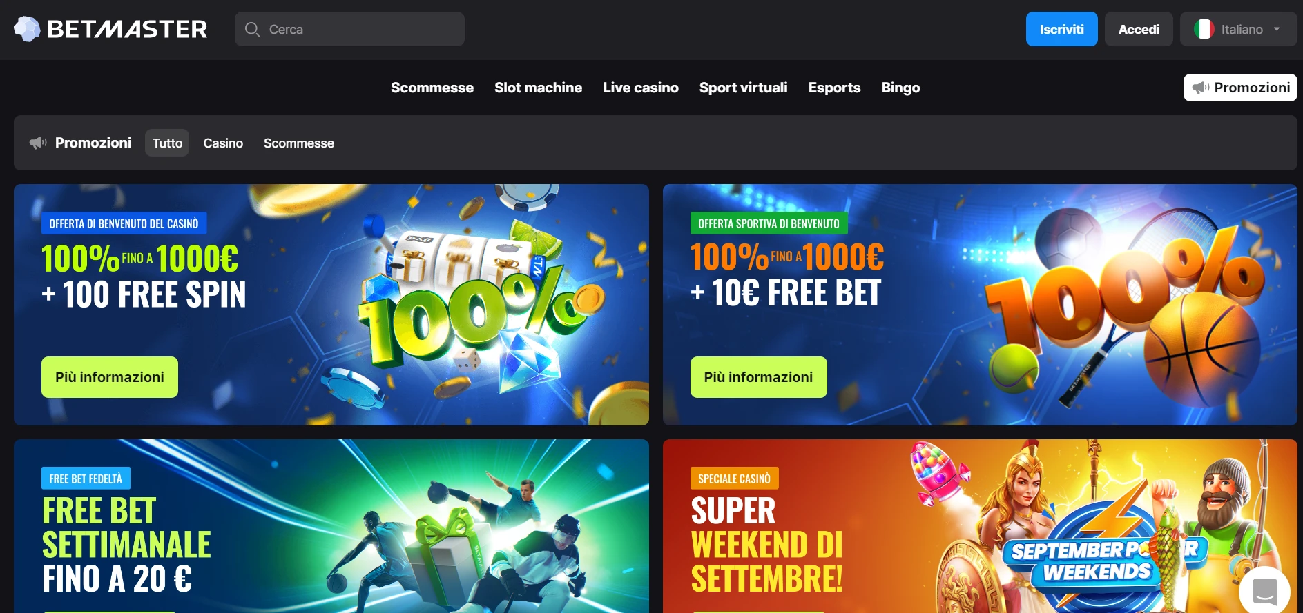 Betmaster Casino Screenshot