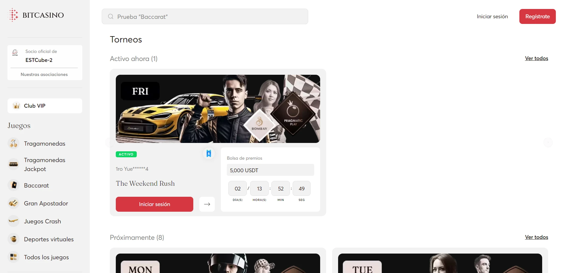 Bitcasino.io Screenshot
