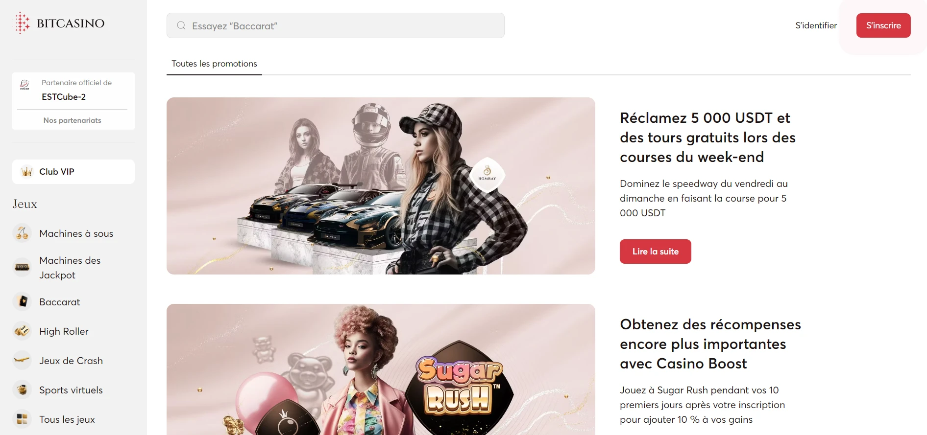 Bitcasino.io Screenshot