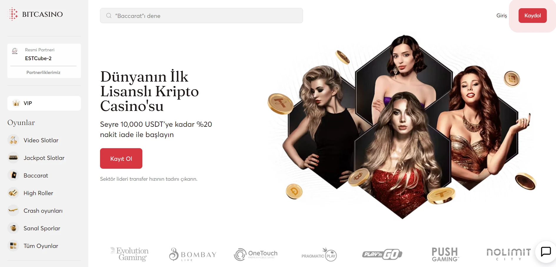 Bitcasino.io Screenshot